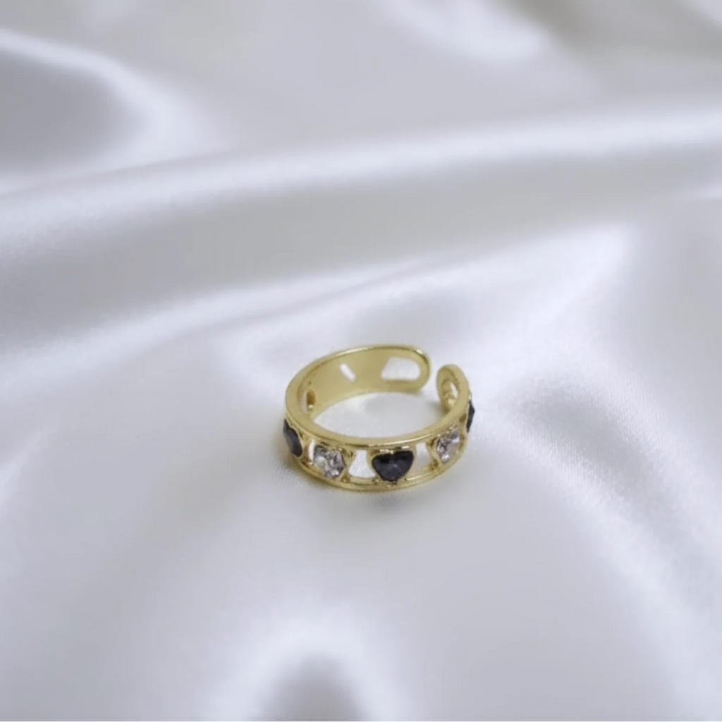 Golden Heart Shape Ring