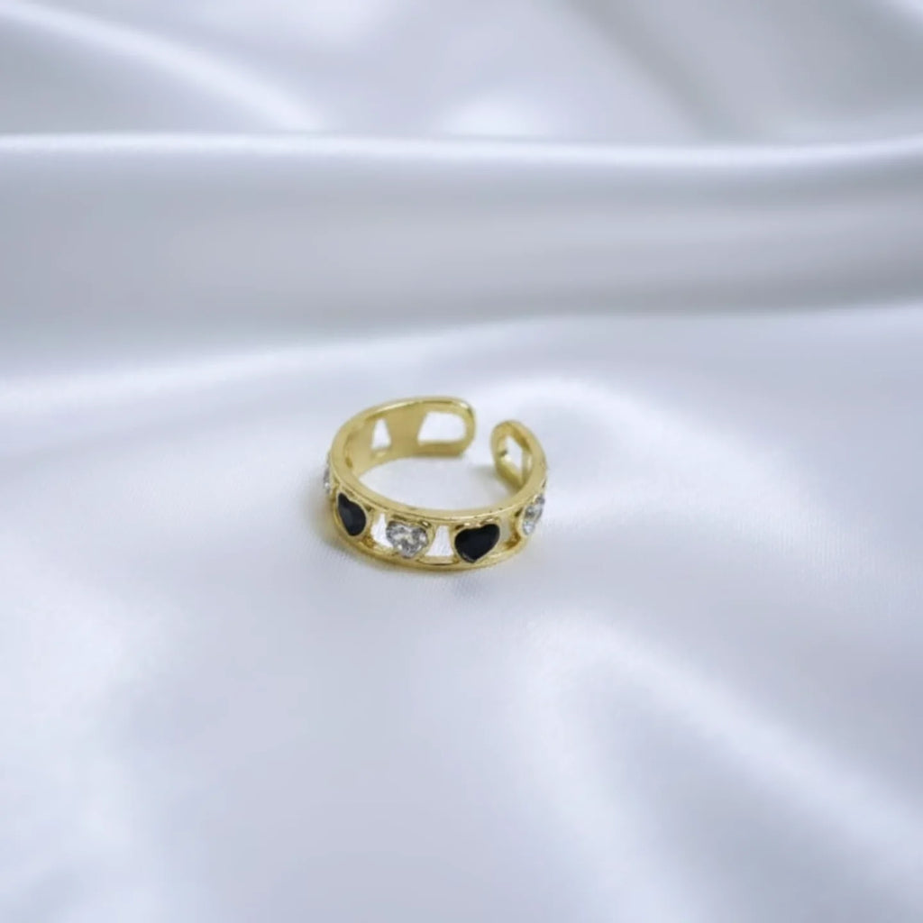 Golden Heart Shape Ring