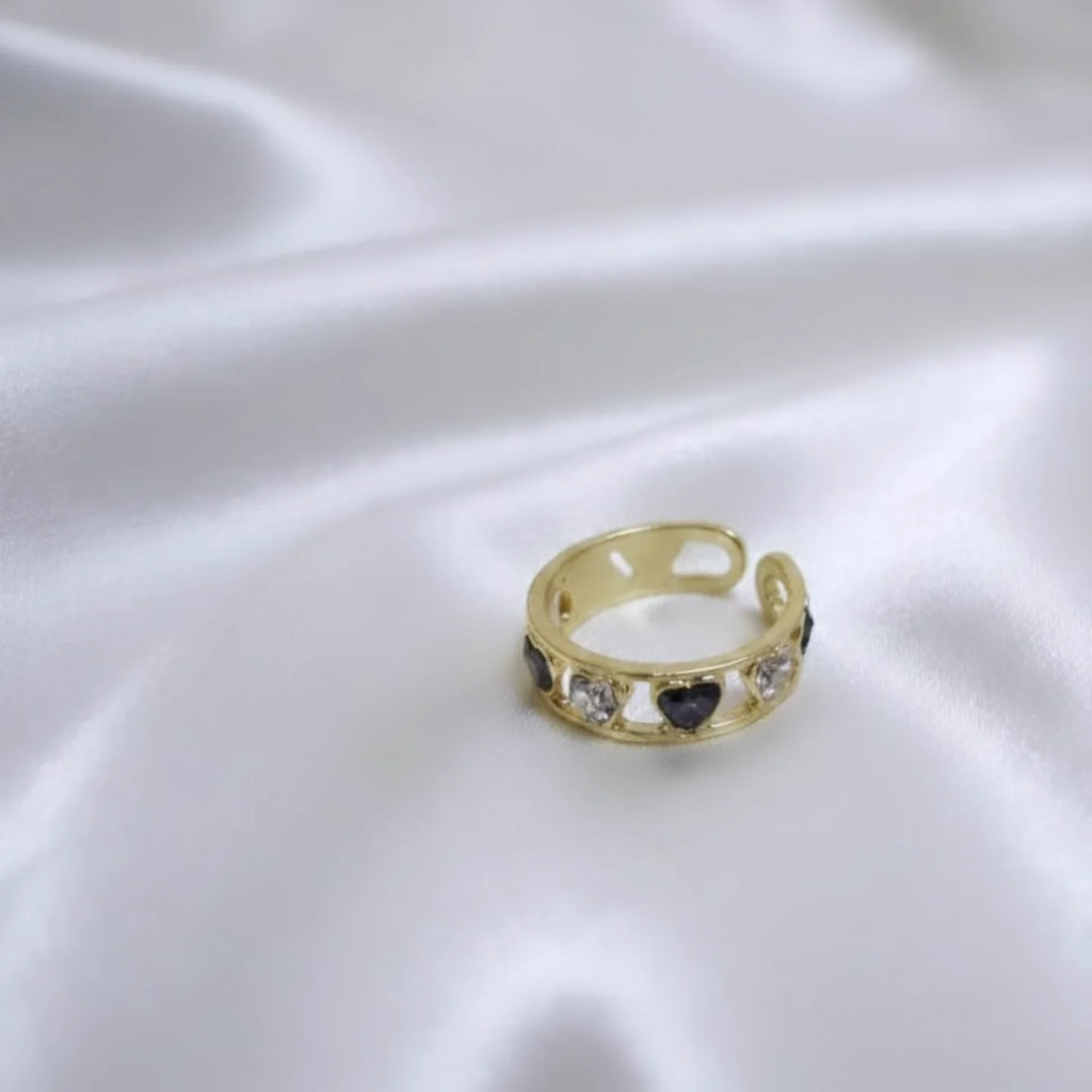 Golden Heart Shape Ring