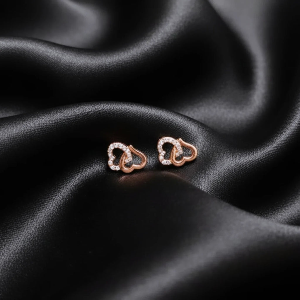 Golden Heart Pendant Set