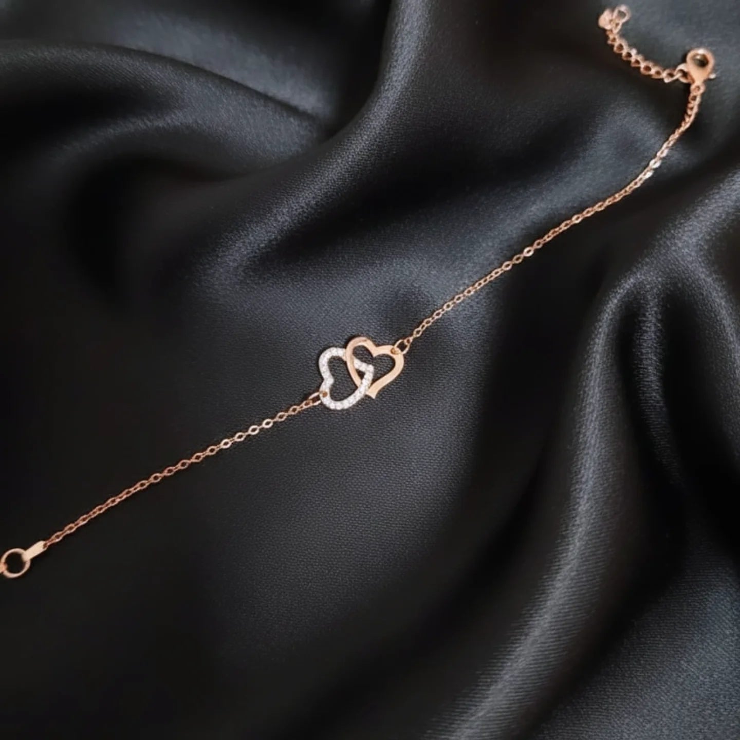 Golden Heart Pendant Set