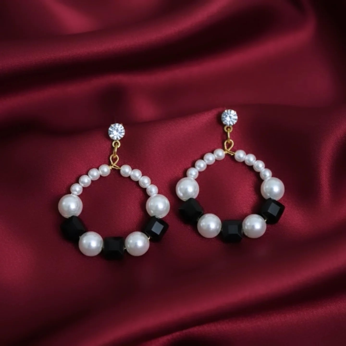 Hoop Pearl Earrings