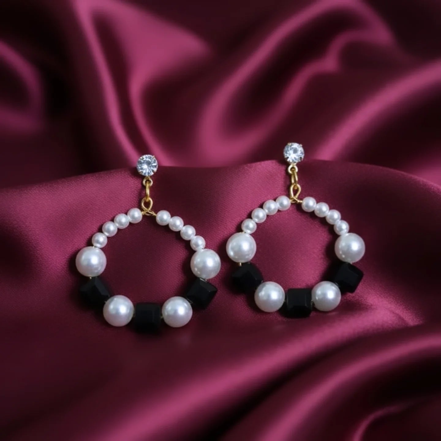 Hoop Pearl Earrings
