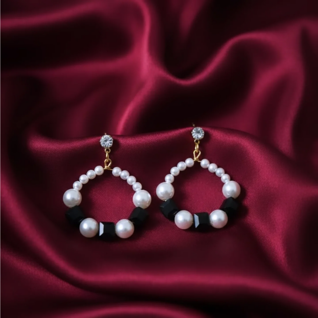 Hoop Pearl Earrings